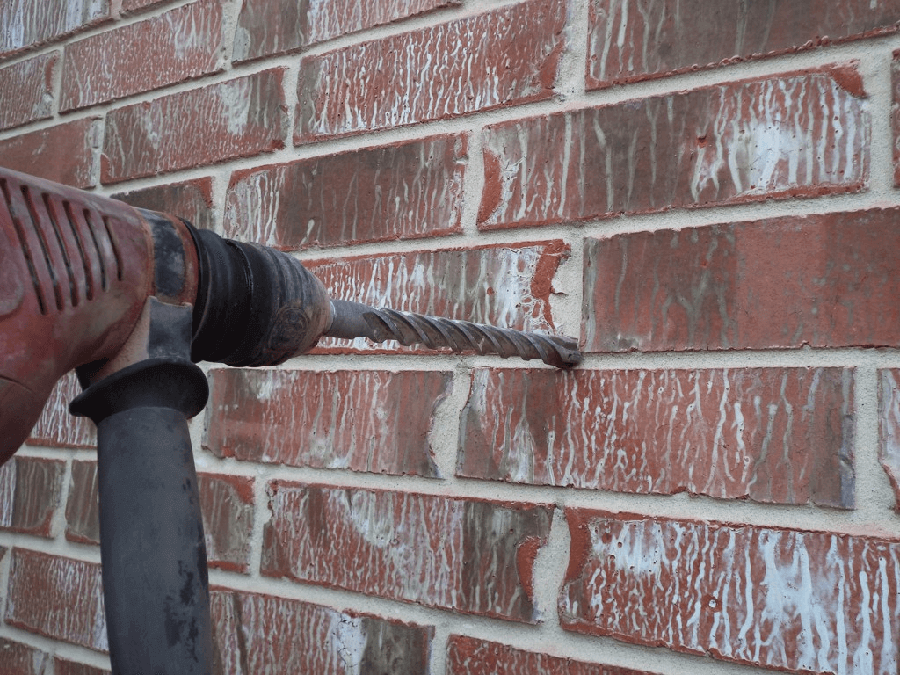 How to Drill Into a Brick Wall